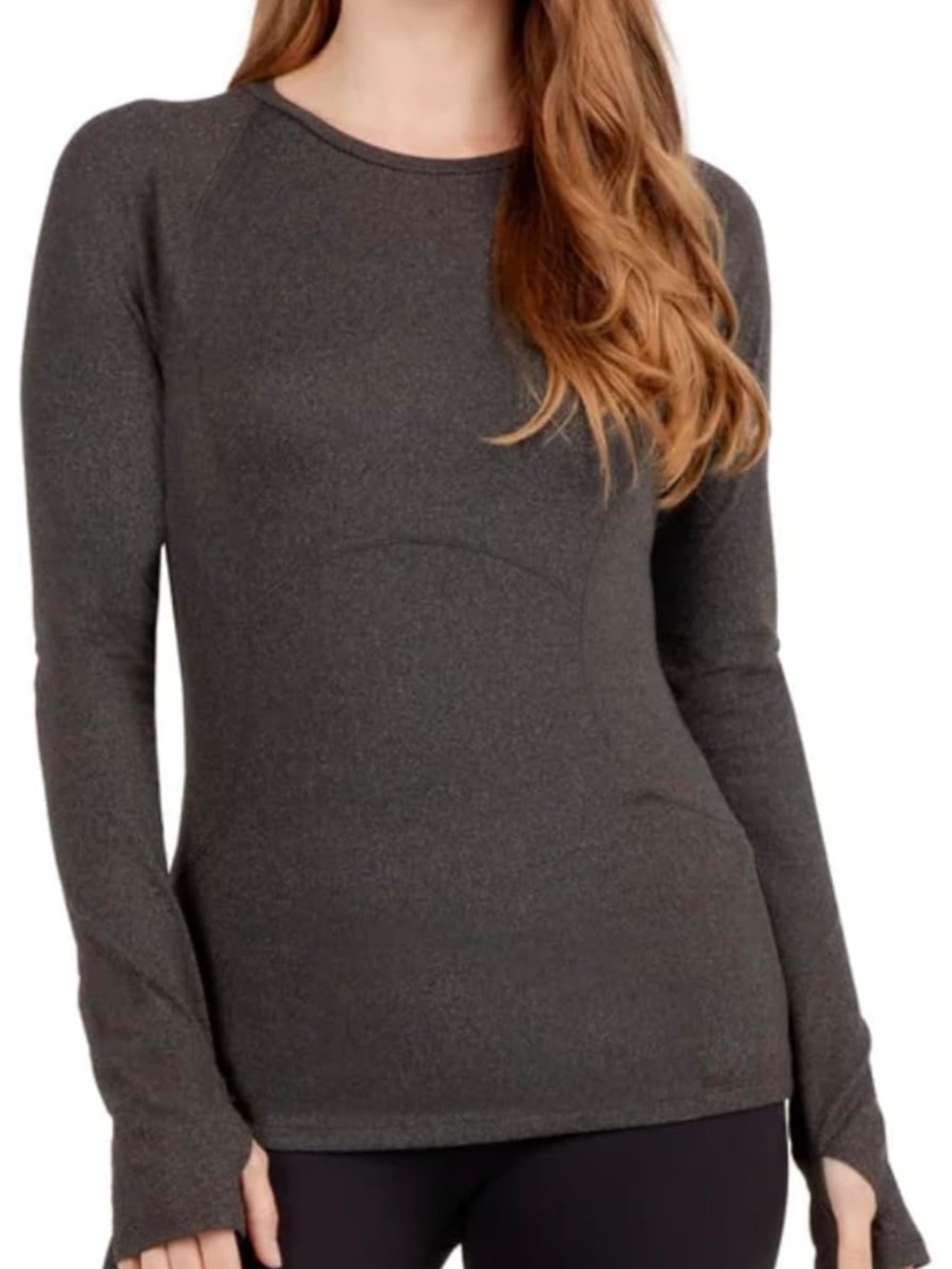 Spyder Women's Long Sleeve Active Top - Charcoal Gray - Picture 11 of 16